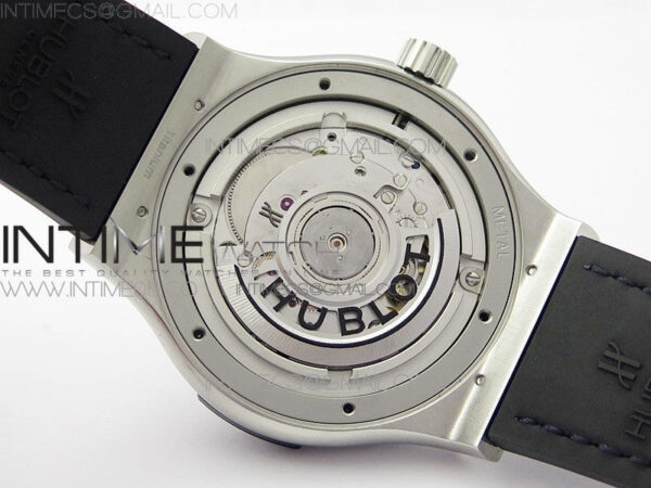Classic Fusion 42mm SS WWF 1:1 Best Edition Blue Dial On Blue Gummy Strap Asian HB1112 – Bild 19