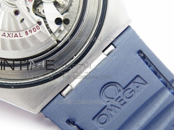Constellation 131.33.41.21.03.001 SS TW Best Edition Blue Dial On Blaue Gummy Strap A8500 – Bild 23