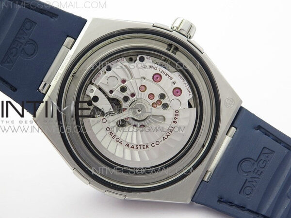 Constellation 131.33.41.21.03.001 SS TW Best Edition Blue Dial On Blaue Gummy Strap A8500 – Bild 24