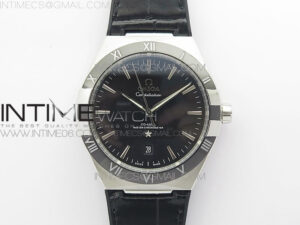 Constellation 131.33.41.21.03.001 SS TW Best Edition Black Dial On Black Gummy Strap A8500