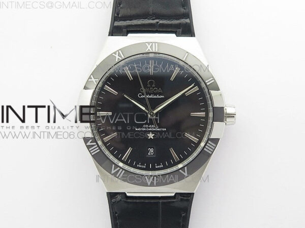 Constellation 131.33.41.21.03.001 SS TW Best Edition Black Dial On Black Gummy Strap A8500