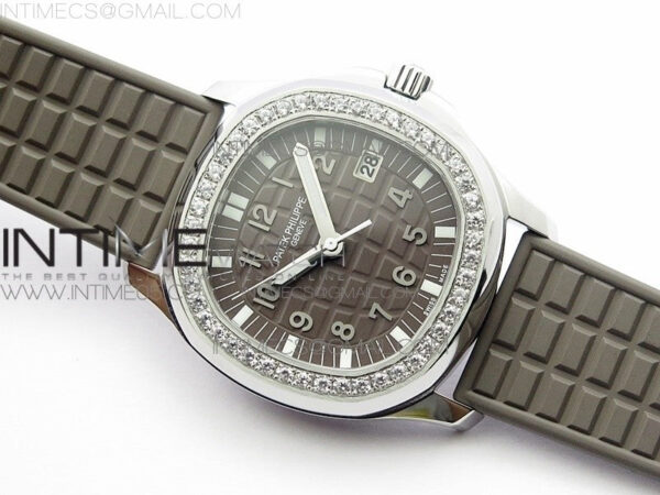 Aquanaut 5067A SS PPF 1:1 Best Edition Light Brown Textured Dial on Brown Rubber Strap AE23 (Free a box) – Bild 2