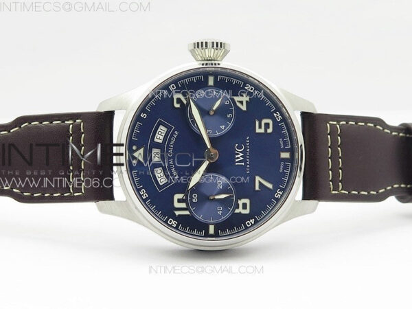 Big Pilot Annual Calendar SS IW5027 "Le Petit Prince" AZF 1:1 Best Edition Blue Dial on Black Leather Strap A52850 – Bild 3