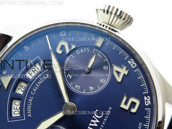 Big Pilot Annual Calendar SS IW5027 "Le Petit Prince" AZF 1:1 Best Edition Blue Dial on Black Leather Strap A52850 – Bild 5