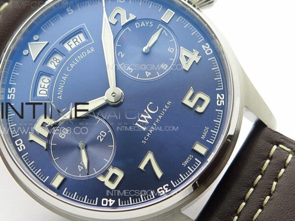 Big Pilot Annual Calendar SS IW5027 "Le Petit Prince" AZF 1:1 Best Edition Blue Dial on Black Leather Strap A52850 – Bild 6