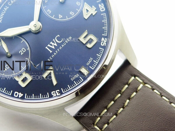 Big Pilot Annual Calendar SS IW5027 "Le Petit Prince" AZF 1:1 Best Edition Blue Dial on Black Leather Strap A52850 – Bild 7