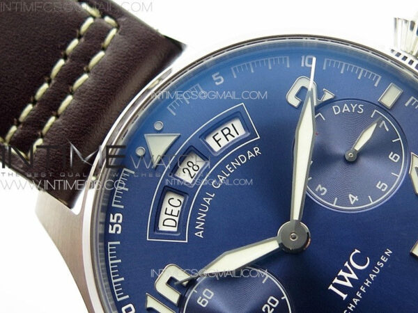 Big Pilot Annual Calendar SS IW5027 "Le Petit Prince" AZF 1:1 Best Edition Blue Dial on Black Leather Strap A52850 – Bild 10