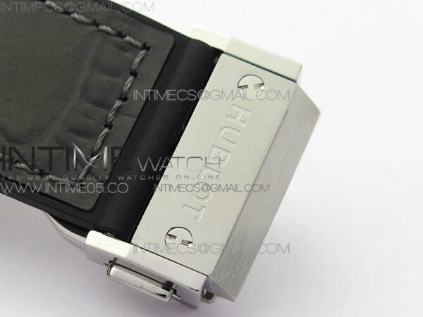 Classic Fusion 42mm SS WWF 1:1 Best Edition Gray Dial On Gray Gummy Strap Asian HB1112 – Bild 12
