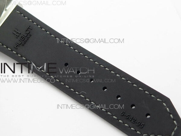 Classic Fusion 42mm SS WWF 1:1 Best Edition Gray Dial On Gray Gummy Strap Asian HB1112 – Bild 16