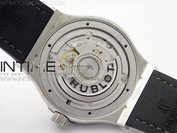 Classic Fusion 42mm SS WWF 1:1 Best Edition Gray Dial On Gray Gummy Strap Asian HB1112 – Bild 19
