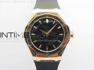 Classic Fusion Orlinski RG B50F 1:1 Best Edition Black Faceted Dial on Black Rubber Strap A2892