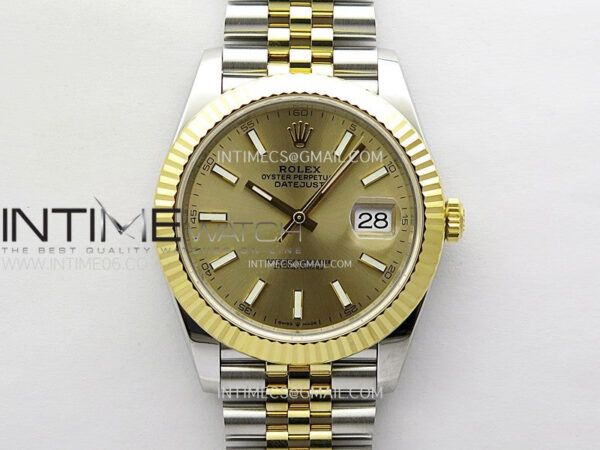 DateJust 41 126333 904L SS/YG VSF 1:1 Best Edition Gold Dial on Jubilee Bracelet VS3235