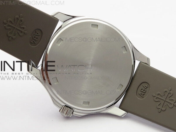 Aquanaut 5067A SS PPF 1:1 Best Edition Light Brown Textured Dial on Brown Rubber Strap AE23 (Free a box) – Bild 19