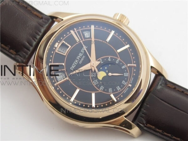 Annual Calendar Complications 5205R GRF RG Black dial on Brown leather strap – Bild 2