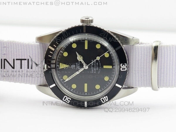 Vintage Oyster Submariner No Date 200m  660ft SS On Nylon Strap – Bild 4
