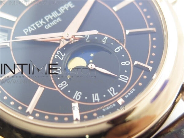 Annual Calendar Complications 5205R GRF RG Black dial on Brown leather strap – Bild 4