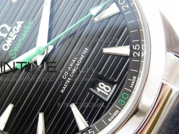 Aqua Terra 150M Master Chronometers VSF 1:1 Best Edition Black Dial Green second hand on SS Bracelet A8900 Super Clone – Bild 10