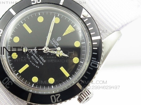 Vintage Oyster Submariner No Date 200m  660ft SS On Nylon Strap – Bild 5