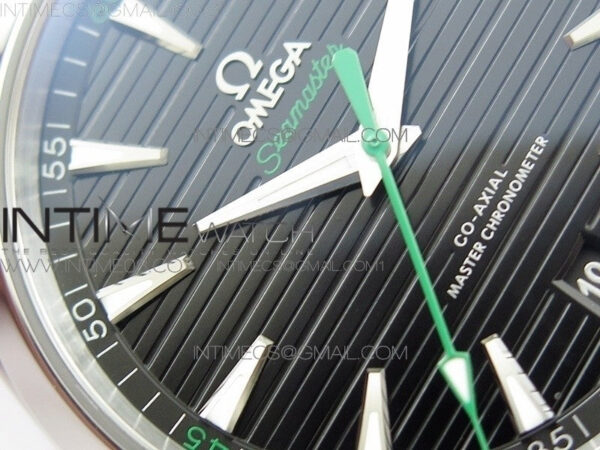 Aqua Terra 150M Master Chronometers VSF 1:1 Best Edition Black Dial Green second hand on SS Bracelet A8900 Super Clone – Bild 11