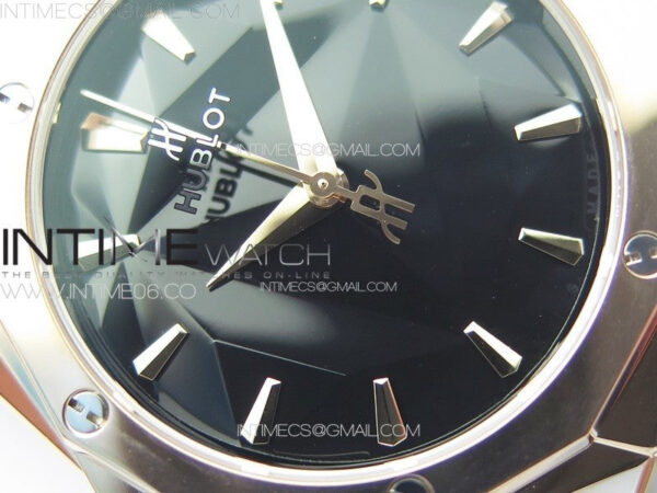 Classic Fusion Orlinski RG B50F 1:1 Best Edition Black Faceted Dial on Black Rubber Strap A2892 – Bild 6
