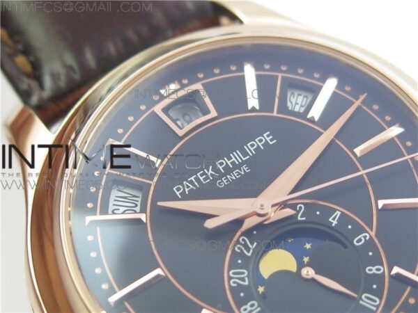 Annual Calendar Complications 5205R GRF RG Black dial on Brown leather strap – Bild 7