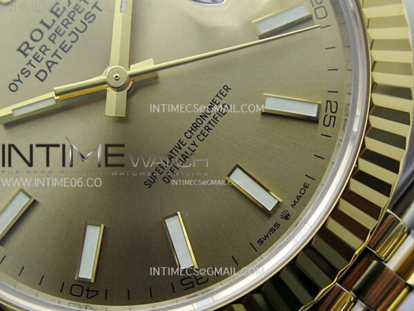 DateJust 41 126333 904L SS/YG VSF 1:1 Best Edition Gold Dial on Jubilee Bracelet VS3235 – Bild 8