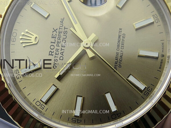 DateJust 41 126333 904L SS/YG VSF 1:1 Best Edition Gold Dial on Jubilee Bracelet VS3235 – Bild 7