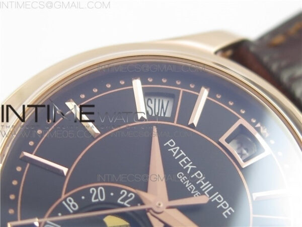 Annual Calendar Complications 5205R GRF RG Black dial on Brown leather strap – Bild 9