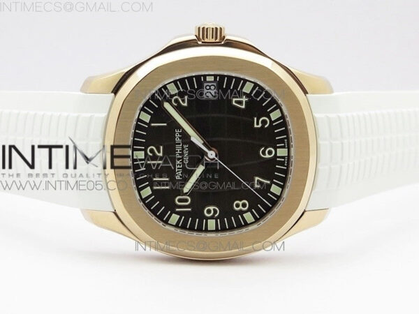 Aquanaut 5167R RG ZF 1:1 Best Edition Brown Dial on White Rubber Strap 324CS (Free box) – Bild 3