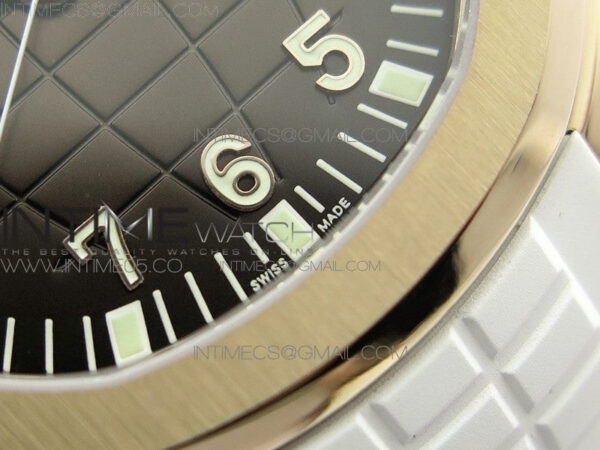 Aquanaut 5167R RG ZF 1:1 Best Edition Brown Dial on White Rubber Strap 324CS (Free box) – Bild 6
