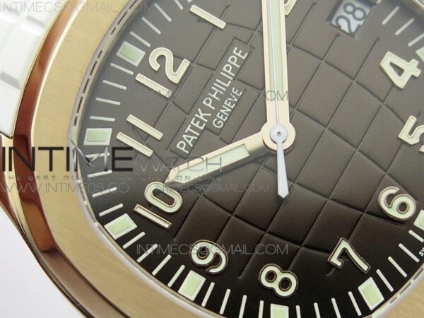 Aquanaut 5167R RG ZF 1:1 Best Edition Brown Dial on White Rubber Strap 324CS (Free box) – Bild 7