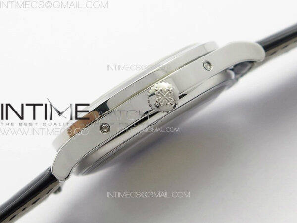 Annual Calendar Moonphase 5396 SS PPF 1:1 Best Edition White Dial on Black Leather Strap PPF324 – Bild 10
