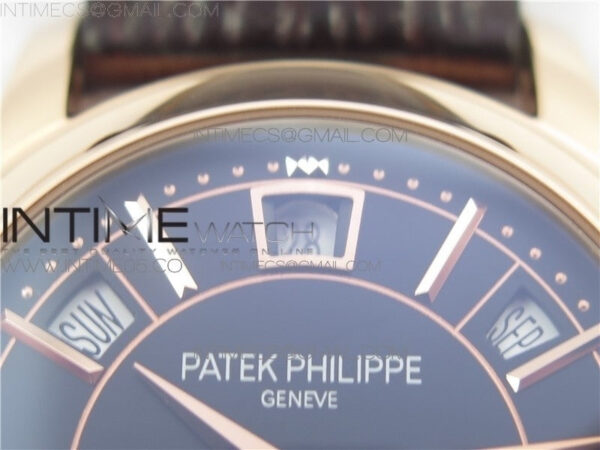 Annual Calendar Complications 5205R GRF RG Black dial on Brown leather strap – Bild 10