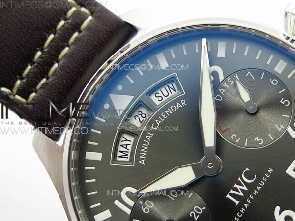 Big Pilot Annual Calendar SS IW5027 AZF 1:1 Best Edition Gray Dial on Brown Leather Strap A52850 – Bild 10
