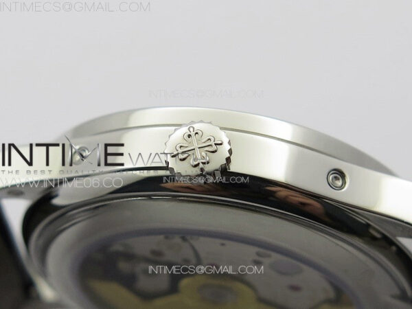 Annual Calendar Moonphase 5396 SS PPF 1:1 Best Edition White Dial on Black Leather Strap PPF324 – Bild 11