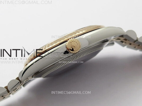 DateJust 41 126331 904L SS/RG VSF 1:1 Best Edition Motif Gray Fluted Dial on Jubilee Bracelet VS3235 – Bild 12