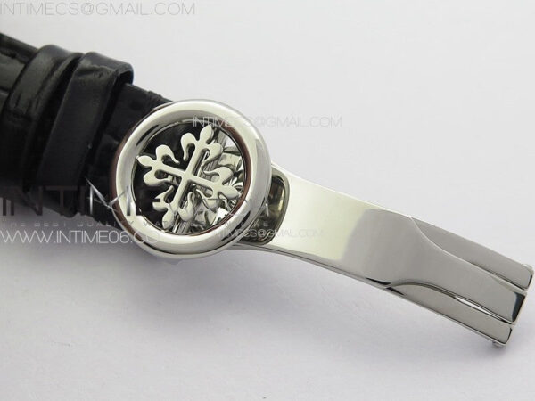 Annual Calendar Moonphase 5396 SS PPF 1:1 Best Edition White Dial on Black Leather Strap PPF324 – Bild 13