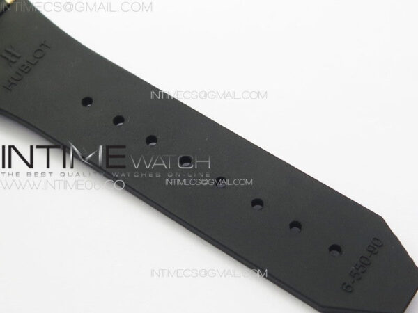 Classic Fusion Orlinski RG B50F 1:1 Best Edition Black Faceted Dial on Black Rubber Strap A2892 – Bild 14