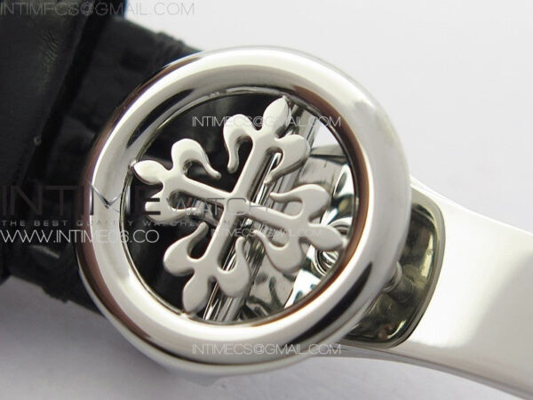 Annual Calendar Moonphase 5396 SS PPF 1:1 Best Edition White Dial on Black Leather Strap PPF324 – Bild 14