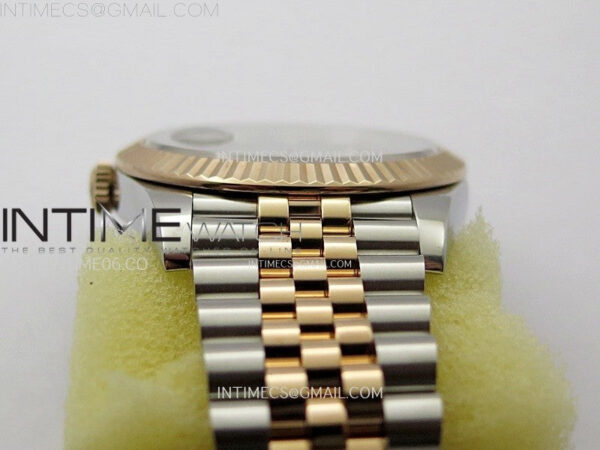 DateJust 41 126331 904L SS/RG VSF 1:1 Best Edition Motif Gray Fluted Dial on Jubilee Bracelet VS3235 – Bild 15
