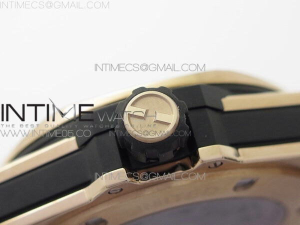 Big Bang Sang Bleu RG Ti Crystal Bezel WWF 1:1 Best Edition Black Skeletonal Dial On Black Gummy Strap Asian HB1213 V2 – Bild 9