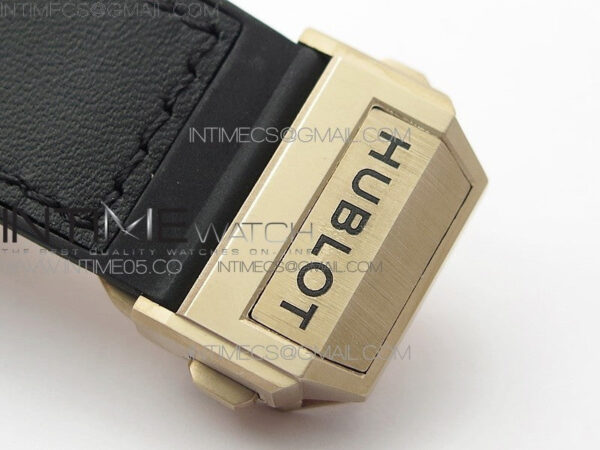 Big Bang Sang Bleu RG Ti Crystal Bezel WWF 1:1 Best Edition Black Skeletonal Dial On Black Gummy Strap Asian HB1213 V2 – Bild 12