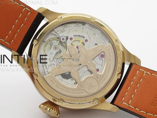Big Pilot Annual Calendar RG IW5027 AZF 1:1 Best Edition Brown Dial on Brown Leather Strap A52850 – Bild 21