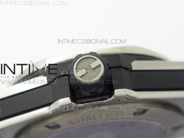 Big Bang Sang Bleu Ti Crystal  And Case WWF 1:1 Best Edition Black Skeletonal Dial On Black Gummy Strap Asian HB1213 V2 – Bild 9