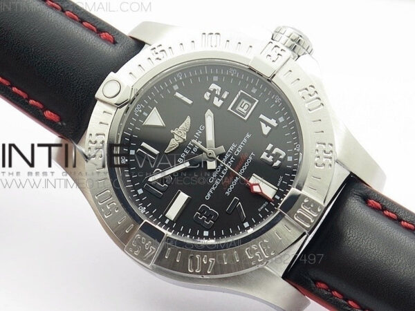 AVENGER II SEAWOLF SS BLACK DIAL ON BLACK NYLON STRAP A2836 – Bild 2