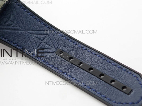 Big Bang Sang Bleu Ti Crystal Bezel WWF 1:1 Best Edition Blue Skeletonal Dial On Blue Gummy Strap Asian HB1213 V2 – Bild 15