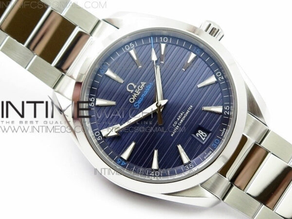 Aqua Terra 150M Master Chronometers VSF 1:1 Best Edition Deep Blue Dial Silver Hand on SS Bracelet A8900 Super Clone – Bild 3