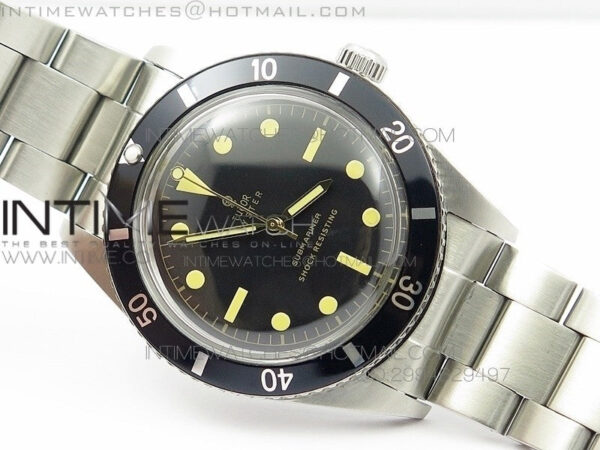 Vintage Oyster Submariner No Date SS On SS Bracelet – Bild 3