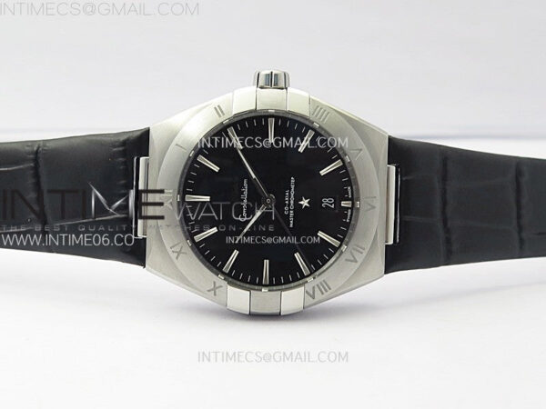 Constellation 39mm SS VSF 1:1 Best Edition Black Textured Dial on Black Leather Strap A8800 – Bild 3