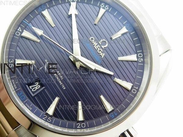 Aqua Terra 150M Master Chronometers VSF 1:1 Best Edition Deep Blue Dial Silver Hand on SS Bracelet A8900 Super Clone – Bild 7